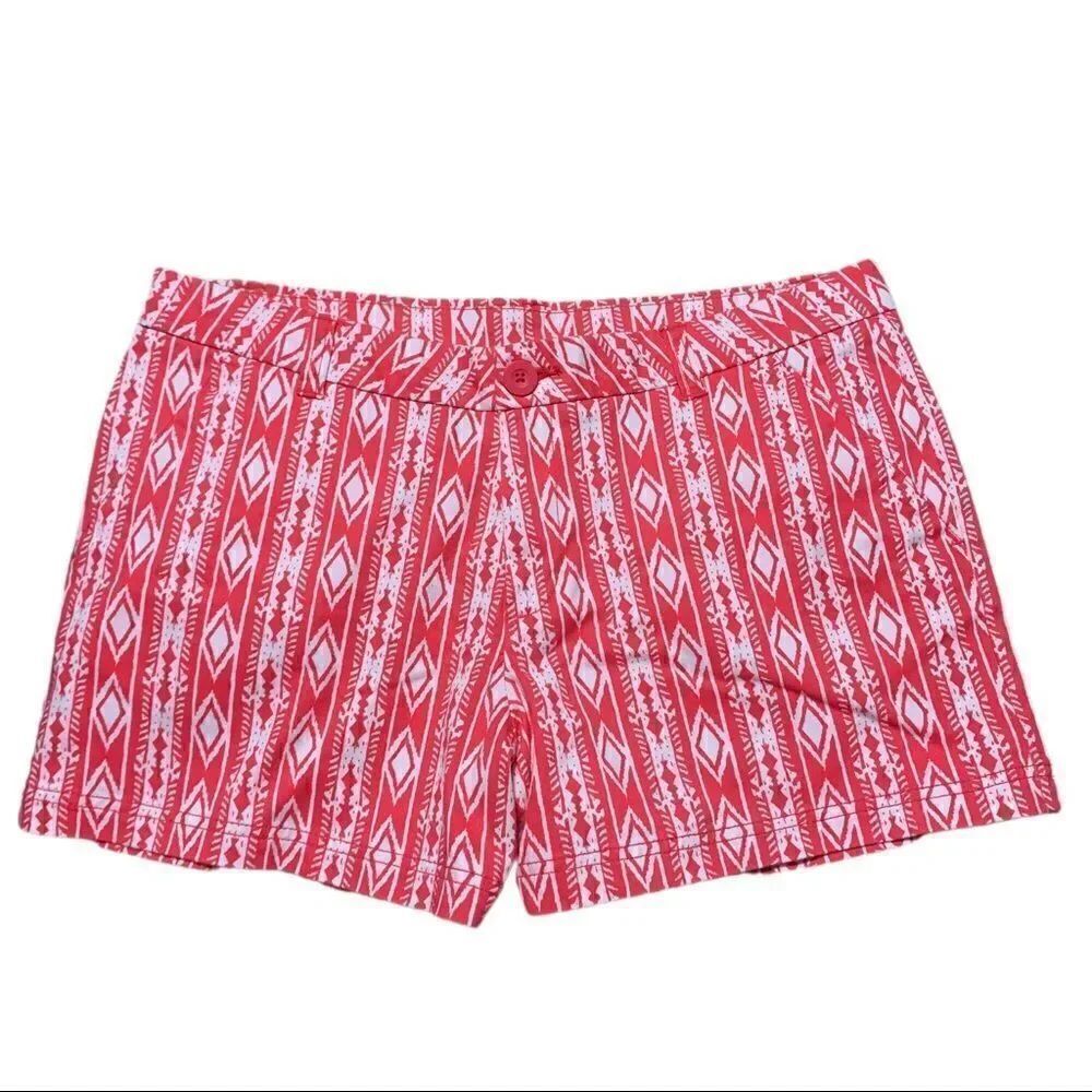 NWT BCG Roughing It Diva Stripes Ikat Print Shorts Sz 12